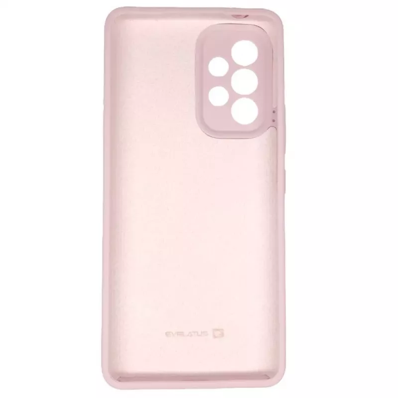 Evelatus Samsung Galaxy A73 5G Capa de silicone Premium Soft Touch rosa-areia