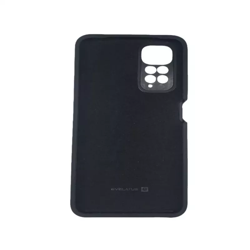 Evelatus Xiaomi Redmi Note 11/11S Capa de silicone Premium Soft Touch preta