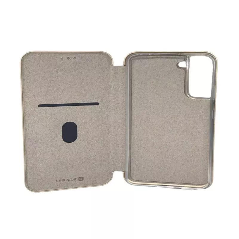 Evelatus Samsung Galaxy S22 Plus Capa tipo livro dourada