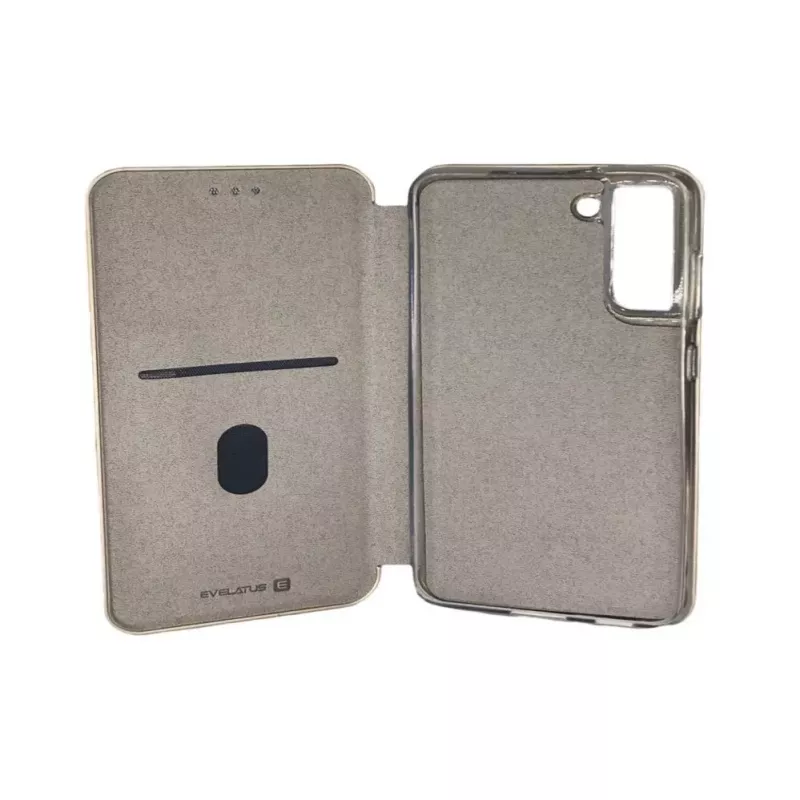 Evelatus Samsung Galaxy S21 FE Capa tipo livro dourada