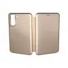 Evelatus Samsung Galaxy S21 FE Capa tipo livro dourada