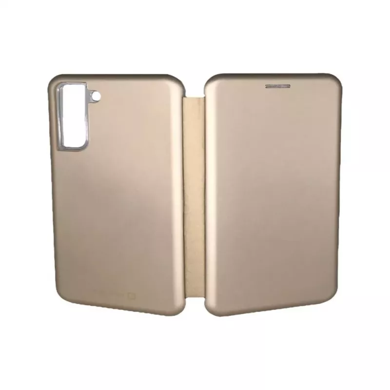Evelatus Samsung Galaxy S21 FE Capa tipo livro dourada
