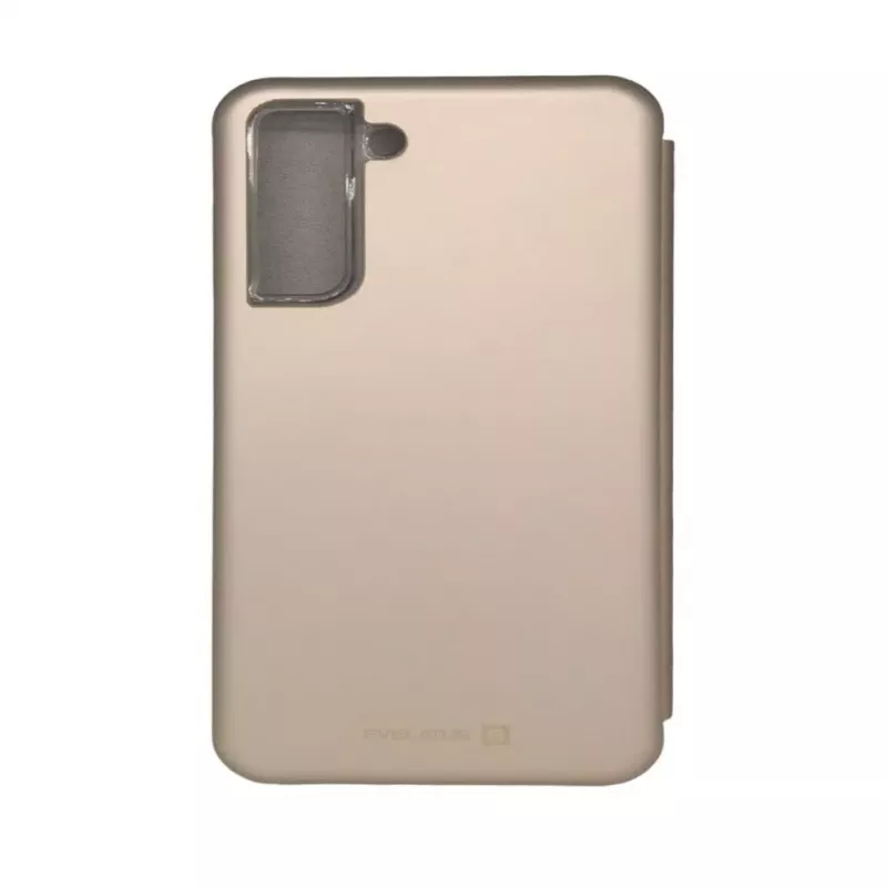 Evelatus Samsung Galaxy S21 FE Capa tipo livro dourada