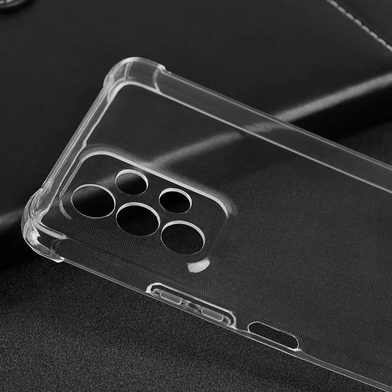 Evelatus Samsung Galaxy A13 4G LTE Capa de silicone militar à prova de choque TPU transparente