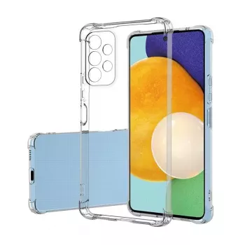 Evelatus Samsung Galaxy A13 4G LTE Capa de silicone militar à prova de choque TPU transparente