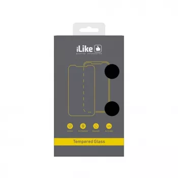 iLike Samsung Galaxy A73 5G Protetor de ecrã em vidro completo 2.5D Silk