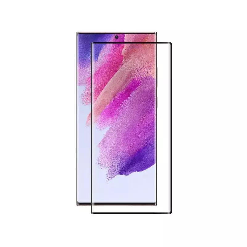 Evelatus Samsung Galaxy S22 Ultra 2.5D Full Cover Japan Glue Glass Anti-Static Protector de ecrã