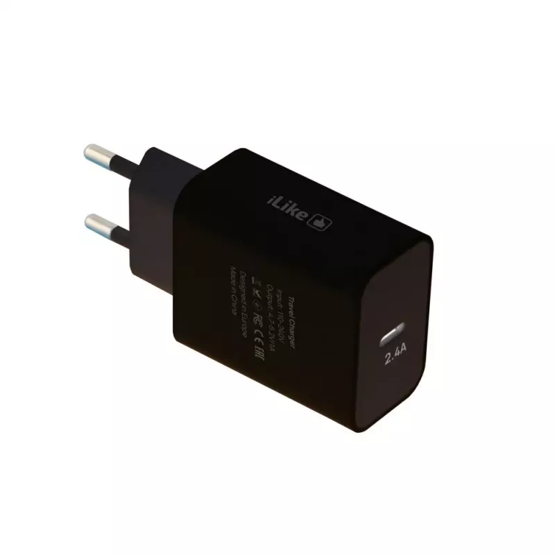 iLike Carregador de viagem Type-C ITC02 2.4A preto