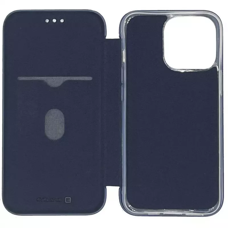 Evelatus Apple iPhone 13 Pro Capa tipo livro azul-escura