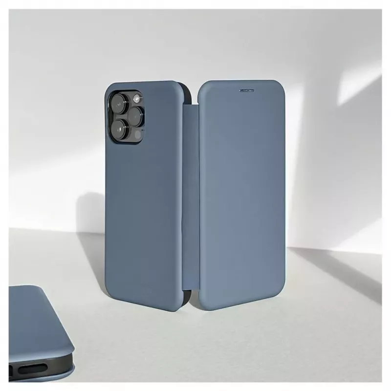 Evelatus Apple iPhone 13 Pro Max Capa tipo livro azul-escura
