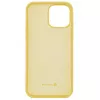 Evelatus Capa de silicone Premium Soft Touch para Apple iPhone 12 Pro Max Amarelo
