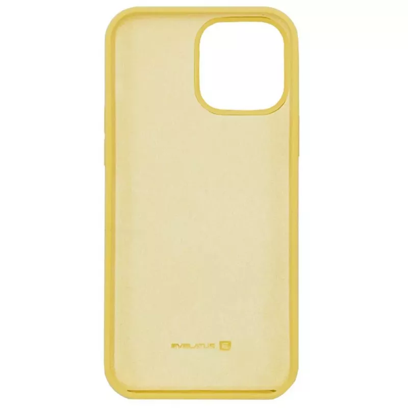 Evelatus Capa de silicone Premium Soft Touch para Apple iPhone 12 Pro Max Amarelo