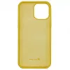 Evelatus Capa de silicone Premium Soft Touch para Apple iPhone 13 Pro Max Amarelo