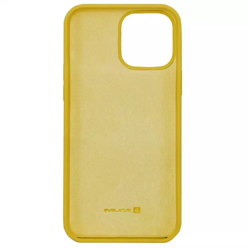 Evelatus Capa de silicone Premium Soft Touch para Apple iPhone 13 Pro Max Amarelo