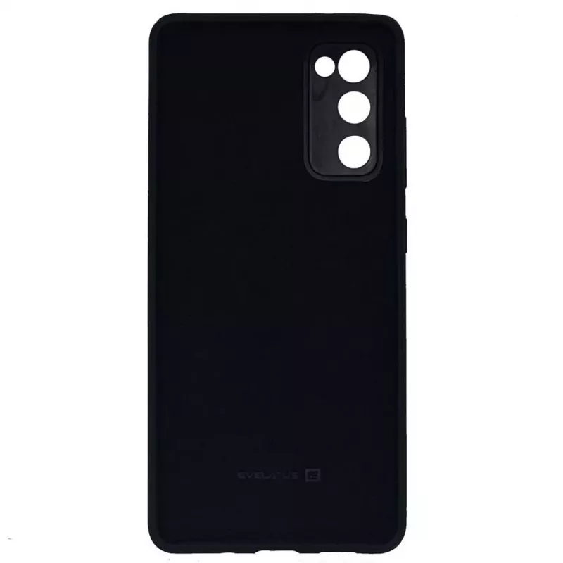 Evelatus Capa de silicone Premium Soft Touch para Samsung Galaxy S20 FE / S20 FE 5G Preto