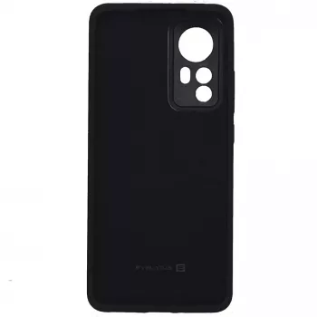 Evelatus Capa de silicone Premium Soft Touch para Xiaomi 12 / 12X - Preto