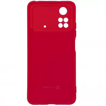 Evelatus Capa de silicone Premium Soft Touch para Xiaomi Poco X4 Pro 5G Vermelho