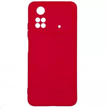 Evelatus Capa de silicone Premium Soft Touch para Xiaomi Poco X4 Pro 5G Vermelho