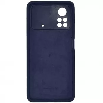 Evelatus Capa de silicone Premium Soft Touch para Xiaomi Poco X4 Pro 5G Azul