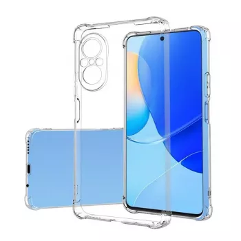 Evelatus Capa de silicone Military Shockproof TPU para Huawei Nova 9 SE Transparente