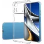 Evelatus Capa de silicone Military Shockproof TPU para Xiaomi Poco X4 Pro 5G Transparente
