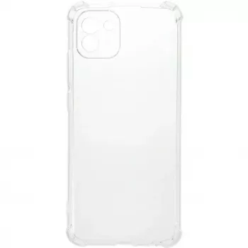 Evelatus Capa de silicone Military Shockproof TPU para Samsung Galaxy A03 Transparente