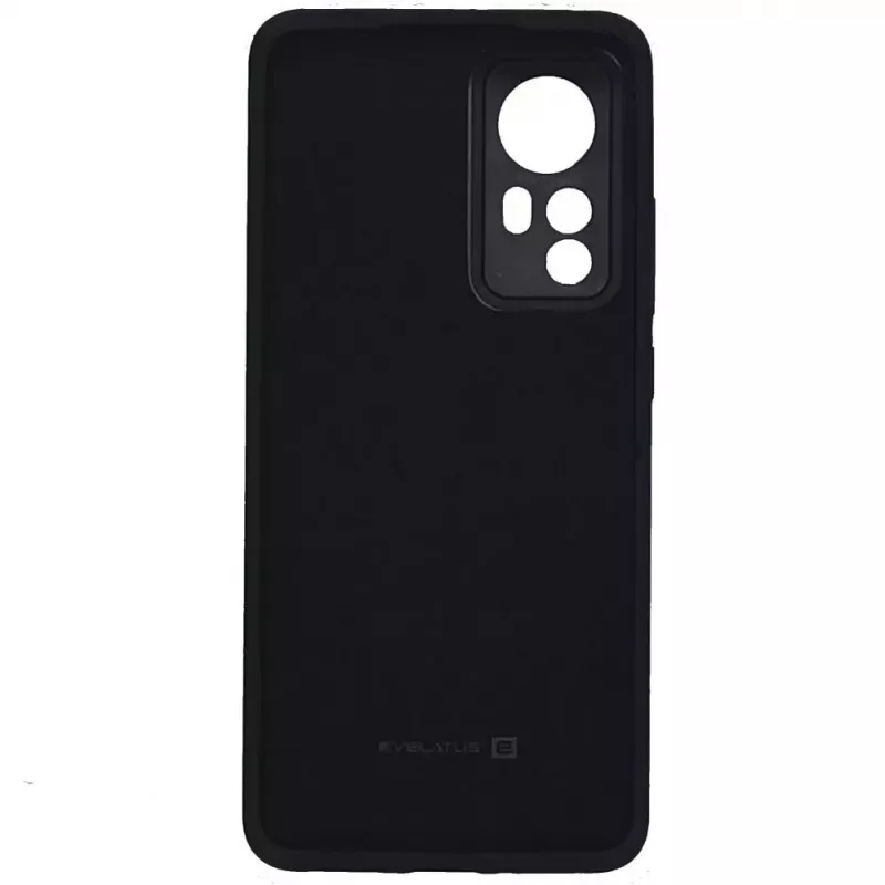 Evelatus Capa de silicone Nano Soft Touch TPU para Xiaomi 12 Pro Preto