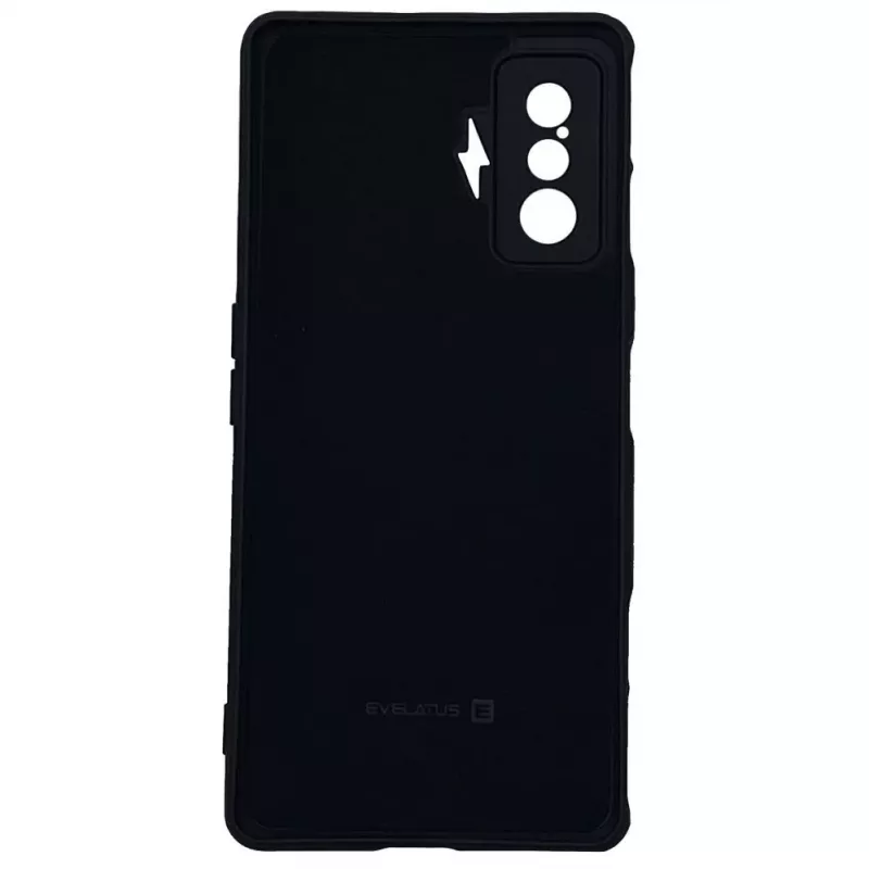 Evelatus Capa de silicone Nano Soft Touch TPU para Xiaomi Poco F4 GT Preto