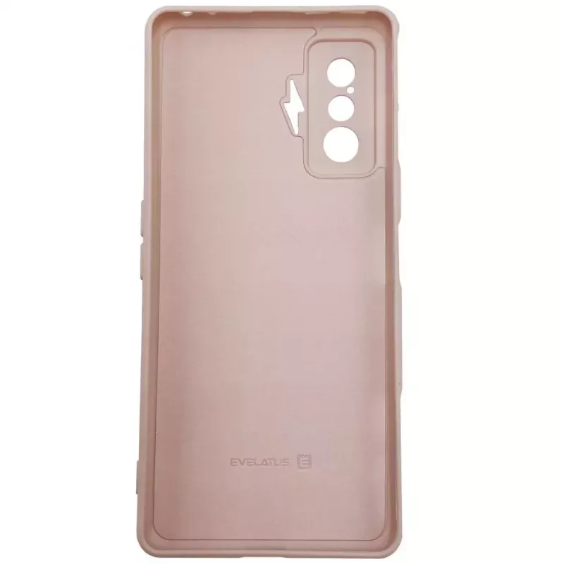 Evelatus Capa de silicone Nano Soft Touch TPU para Xiaomi Poco F4 GT Bege