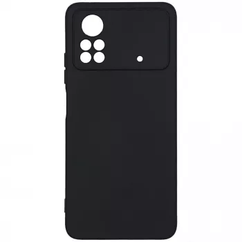 Evelatus Capa de silicone nano para Xiaomi Poco M4 Pro Soft Touch TPU preta