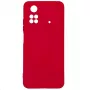 Evelatus Capa de silicone nano para Xiaomi Poco M4 Pro Soft Touch TPU vermelha