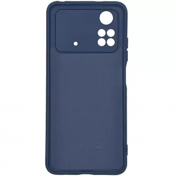Evelatus Capa de silicone nano para Xiaomi Poco M4 Pro Soft Touch TPU azul