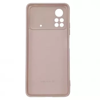 Evelatus Capa de silicone nano para Xiaomi Poco M4 Pro Soft Touch TPU bege
