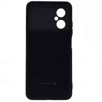 Evelatus Capa de silicone nano para Xiaomi Poco M4 5G Soft Touch TPU preta