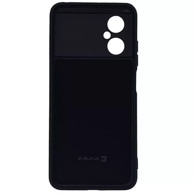 Evelatus Capa de silicone nano para Xiaomi Poco M4 5G Soft Touch TPU preta