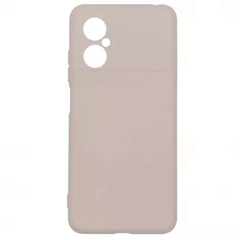 Evelatus Capa de silicone nano para Xiaomi Poco M4 5G Soft Touch TPU bege