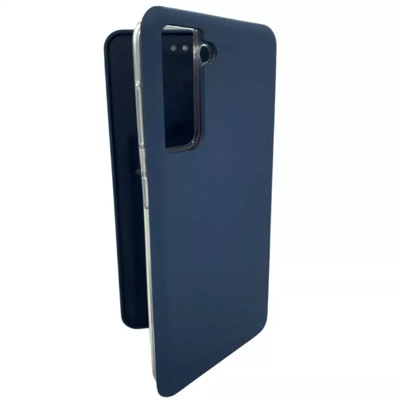 Evelatus Capa tipo livro para Samsung Galaxy S21 FE azul-escuro