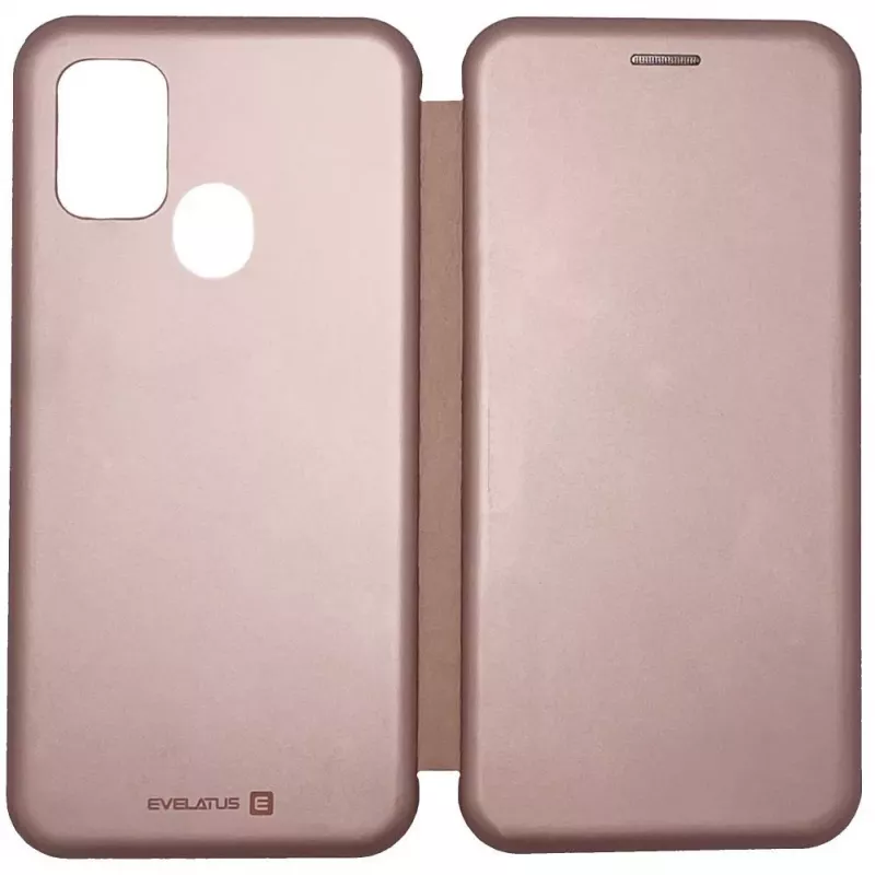 Evelatus Capa tipo livro para Samsung Galaxy A21s rosa-ouro
