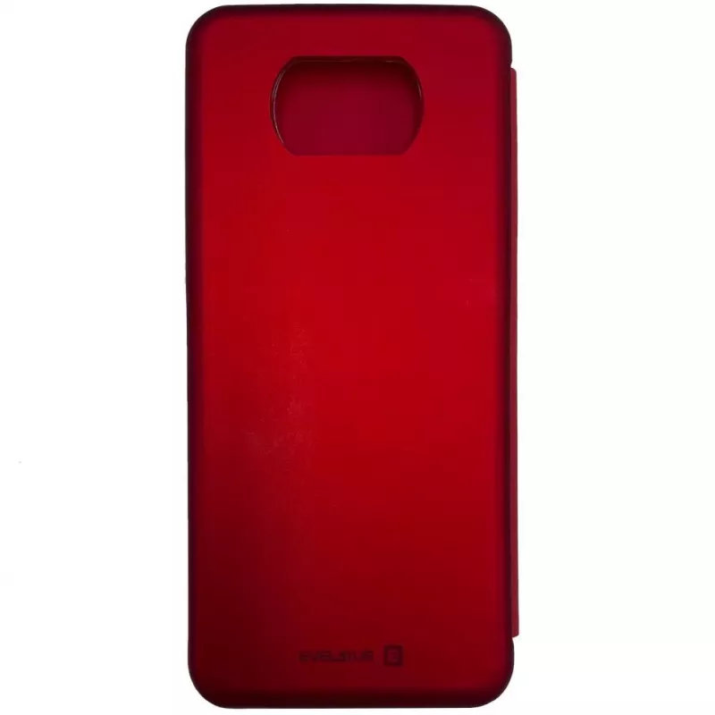 Evelatus Capa tipo livro para Xiaomi Poco X3/X3 NFC/X3 Pro vermelha