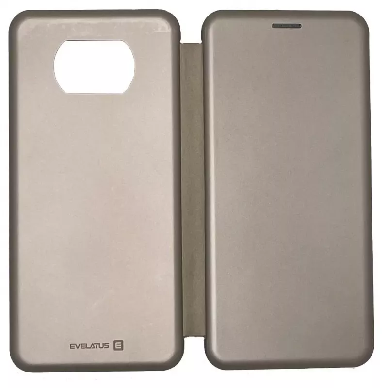 Evelatus Capa tipo livro para Xiaomi Poco X3/X3 NFC/X3 Pro dourada