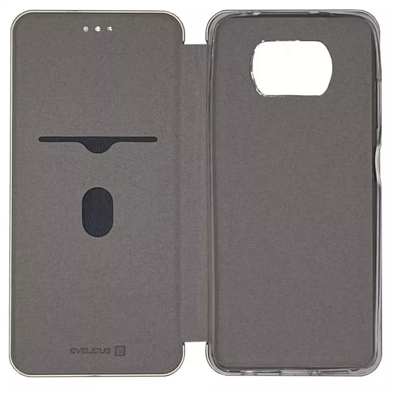 Evelatus Capa tipo livro para Xiaomi Poco X3/X3 NFC/X3 Pro dourada