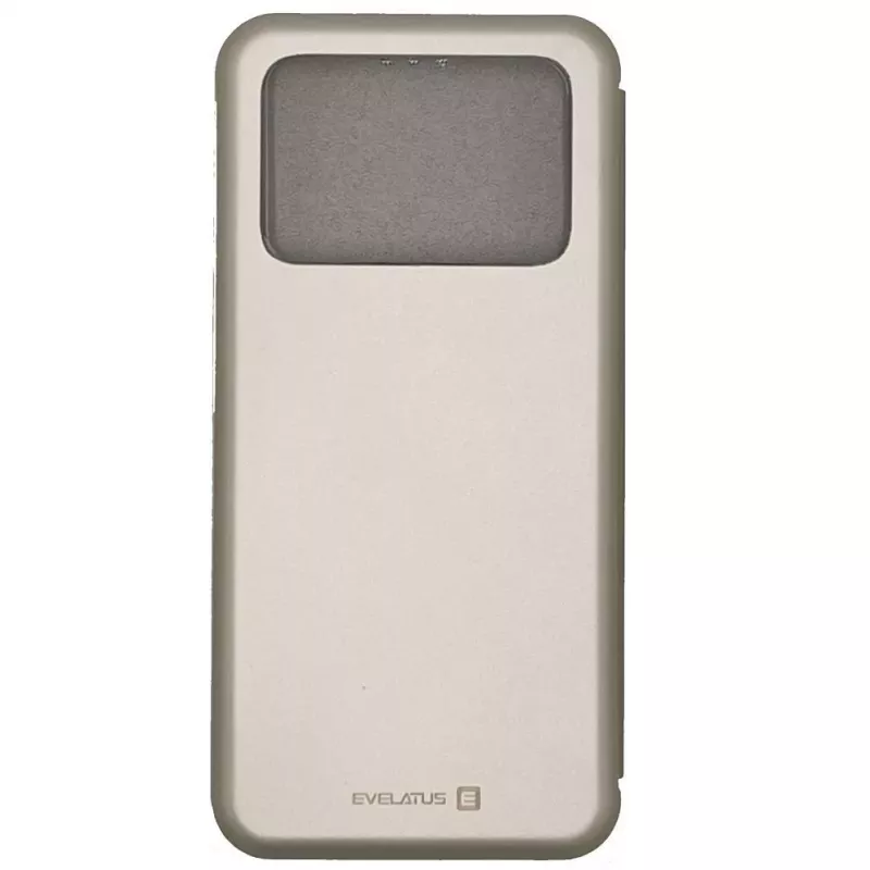 Evelatus Capa tipo livro para Xiaomi Poco X4 Pro 5G dourada