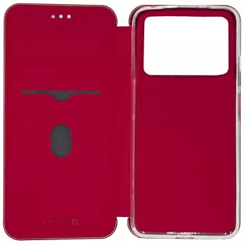 Evelatus Capa tipo livro para Xiaomi Poco M4 Pro vermelha