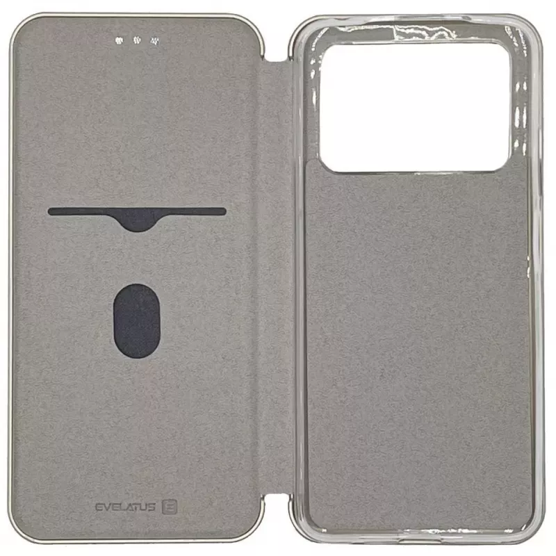 Evelatus Capa tipo livro para Xiaomi Poco M4 Pro dourada