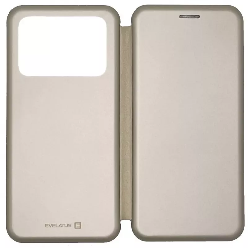 Evelatus Capa tipo livro para Xiaomi Poco M4 Pro dourada