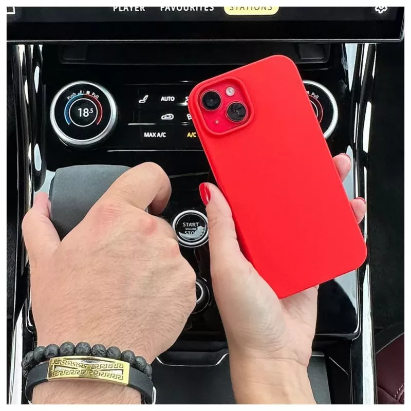 Evelatus Capa de silicone Premium Soft Touch para Apple iPhone 14 6.1 vermelha