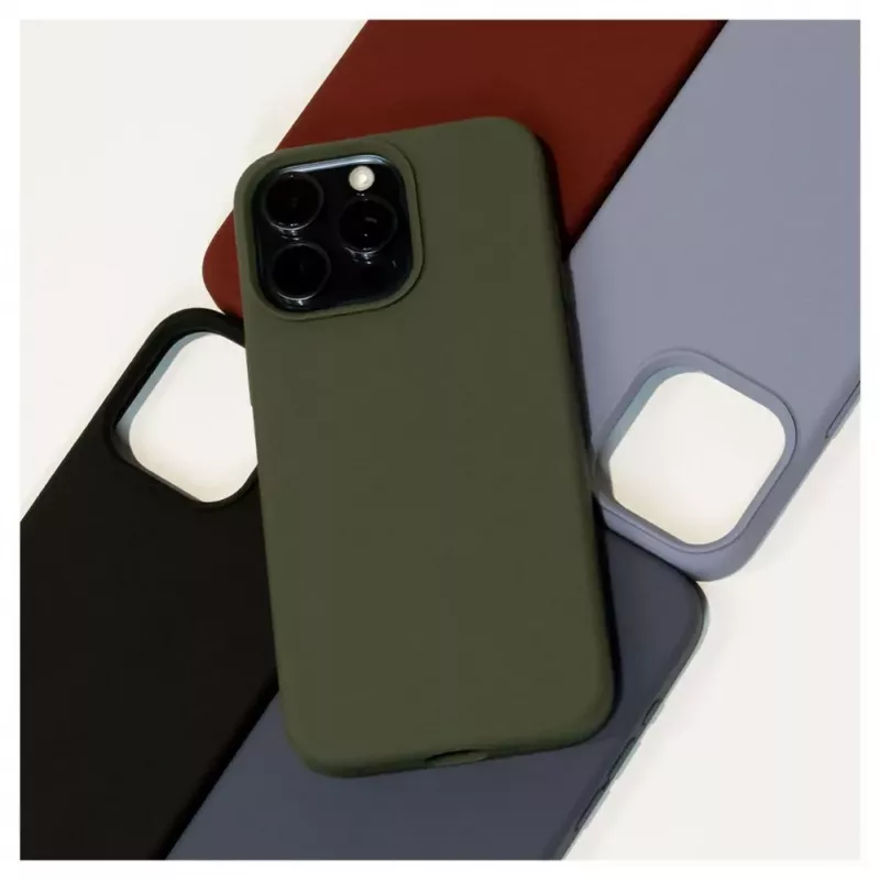 Evelatus Capa de silicone Premium Soft Touch para Apple iPhone 14 Plus 6,7 azul meia-noite