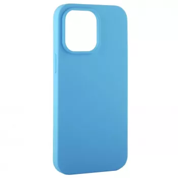 Evelatus Capa de silicone Premium Soft Touch para Apple iPhone 14 Plus 6,7 azul-céu