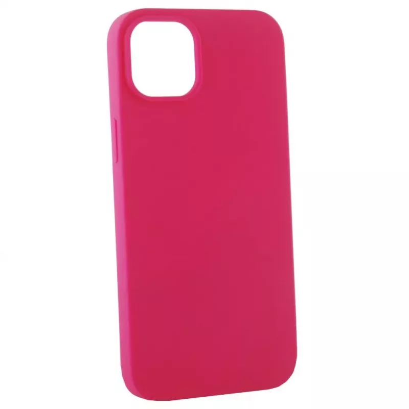 Evelatus Capa de silicone Premium Soft Touch para Apple iPhone 14 Plus 6,7 vermelho-rosado