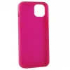 Evelatus Capa de silicone Premium Soft Touch para Apple iPhone 14 Plus 6,7 vermelho-rosado